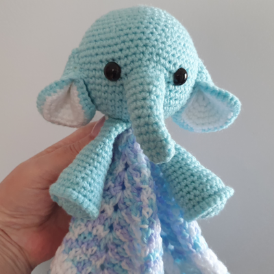 blue elephant lovey