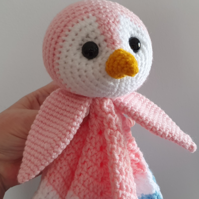 Pink Penguin Lovey